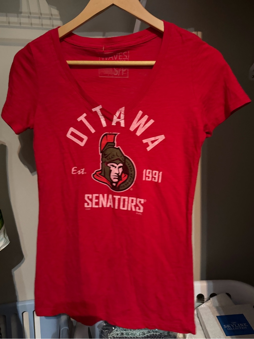 Ottawa Senators Red V-Neck Tee